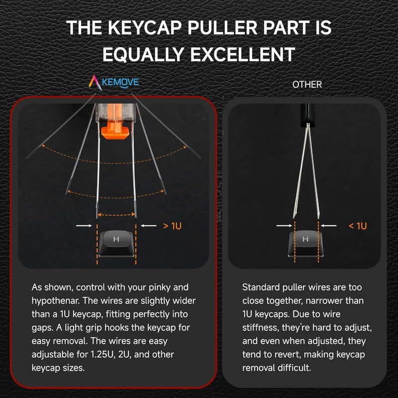 KEMOVE P10 2-in-1 Switch & Keycap Puller for Mechanical Keyboards, Quick & Painless Removal, DIY Customization, Maintenance, Cleaning for Beginners & Enthusiasts - Image 4
